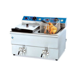Large Commercial Counter Top Electric 1-Tank Fryer(1-Basket) for Restaurant
