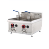 Double Commercial Free Standing Counter Top Gas Fryer For Restaurant