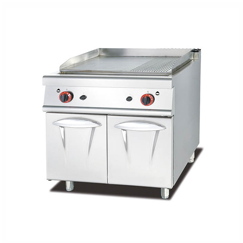 Stainless Steel Gas Griddle With Cabinet