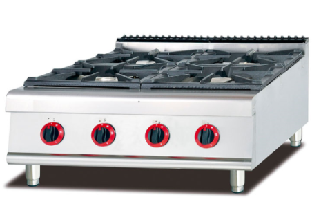 Stainless Steel Gas Range (4-Burners) And Lava Grill