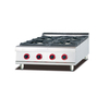 Commercial Stainless Steel Gas Range (4-Burners) And Lava Grill