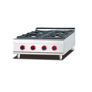 Commercial Kitchen Table Top Gas Stove With 4-Burner
