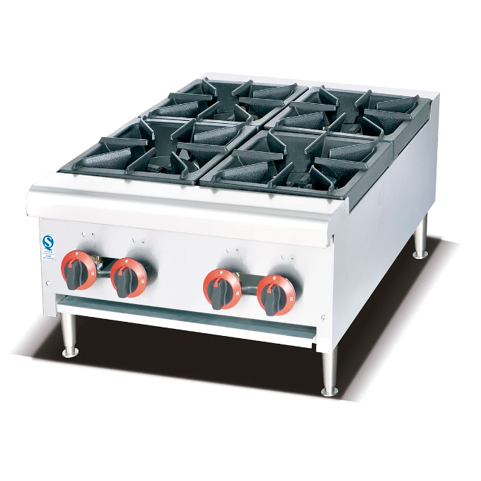 Commercial Stainless Steel Gas Range With 6-Burner And Oven
