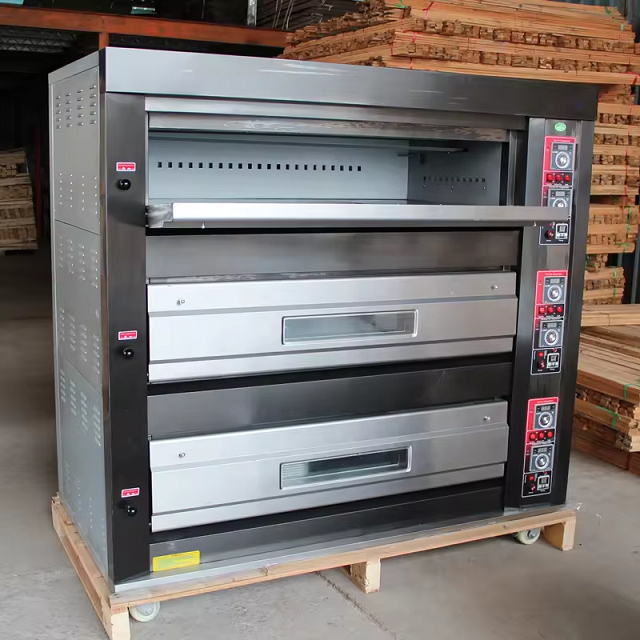 3 Deck 9 Trays Commercial Bakery Oven Breadmachine