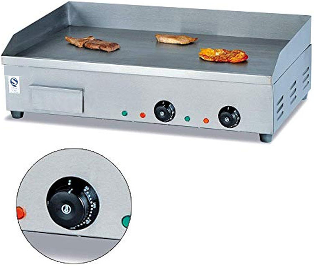 Good Quality Flat Plate Electric Table Counter Top Silvery Commercial Bbq Grill Machine For Hotel Restaurant