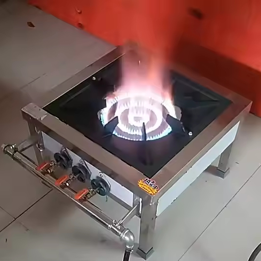 Stainless Steel Wall Mount Cookout Commercial Restaurant Gas Ranges Stoves