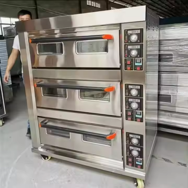 Kitchen Luxury Smart Gas Bakery Machine Bread Pizza Gas Oven Baking Equipment