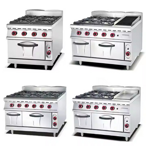 Commercial Heating Up Kitchen Equipment Machine Gas Stove Restaurant Ranges