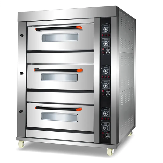 Stainless Steel Baking Oven Commercial Bread Cake Deck Oven with Fermentation Box